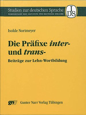cover image of Die Präfixe inter-und trans-